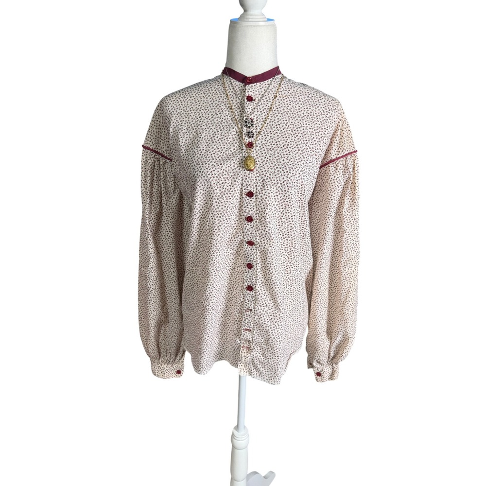 Vintage Handmade Prairie Style Blouse Top – M/L‎